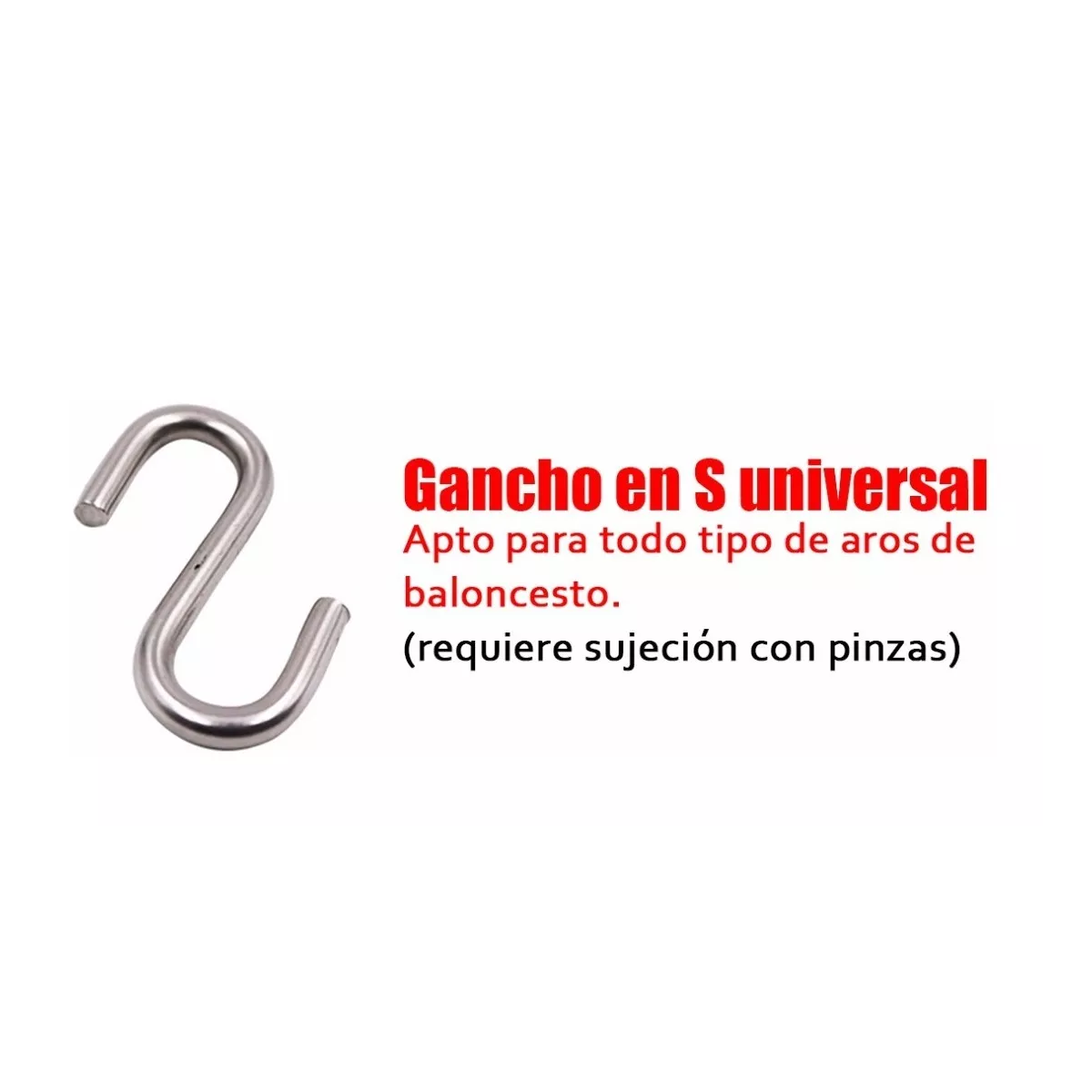 Foto 4 pulgar | Red De Acero Cadena Para Canasta Baloncesto Eo Safe Imports Esi-11952 Plata