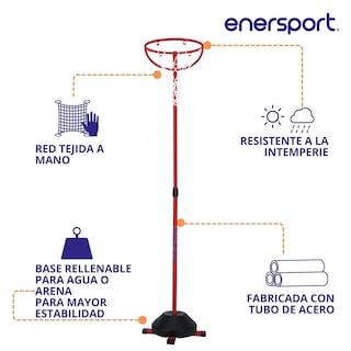 Foto 3 | Canasta De Basquetbol Ajustable 1.20 - 1.90 M - Enersport