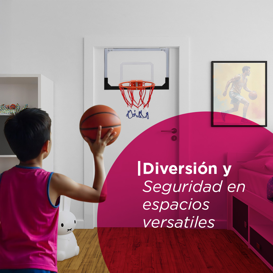 Foto 2 | Mini Canasta Basquetbol 18x12 Para Interior Puerta Niños