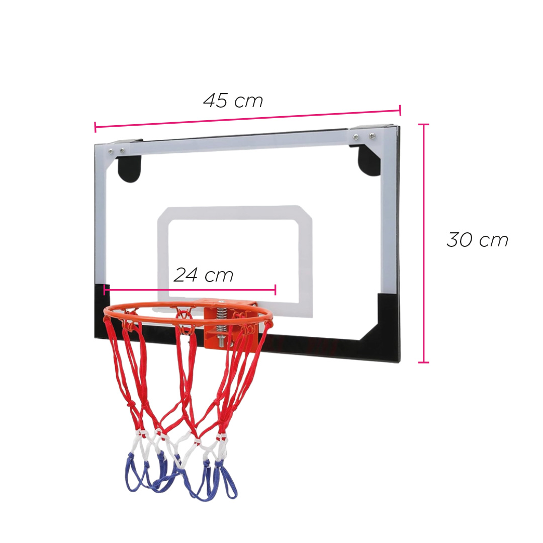Foto 8 pulgar | Mini Canasta Basquetbol 18x12 Para Interior Puerta Niños