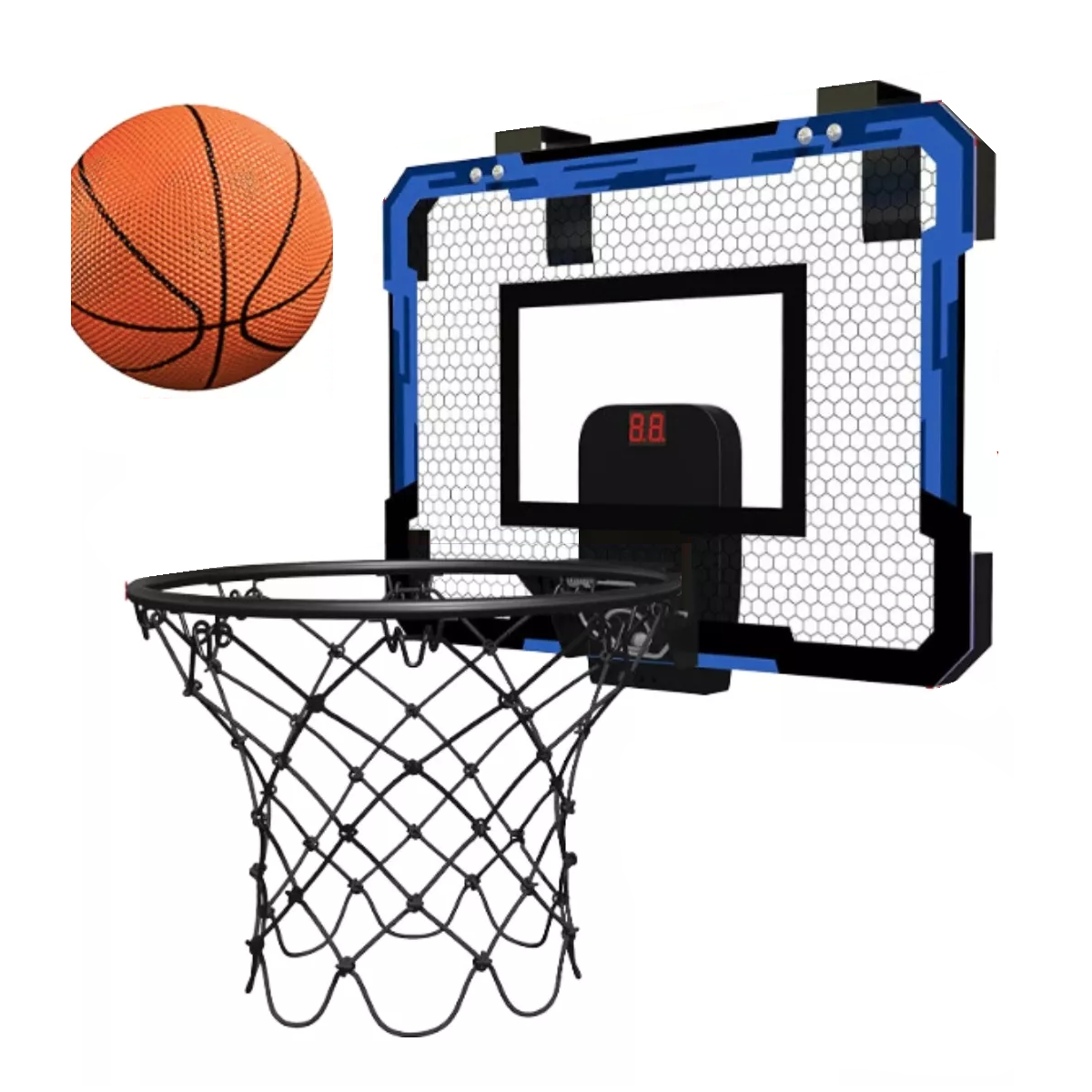 Foto 2 pulgar | Tablero Basketball Juguete Gratis Balon Para Pared O Puerta Eo Safe Imports Esi-11957 Multicolor