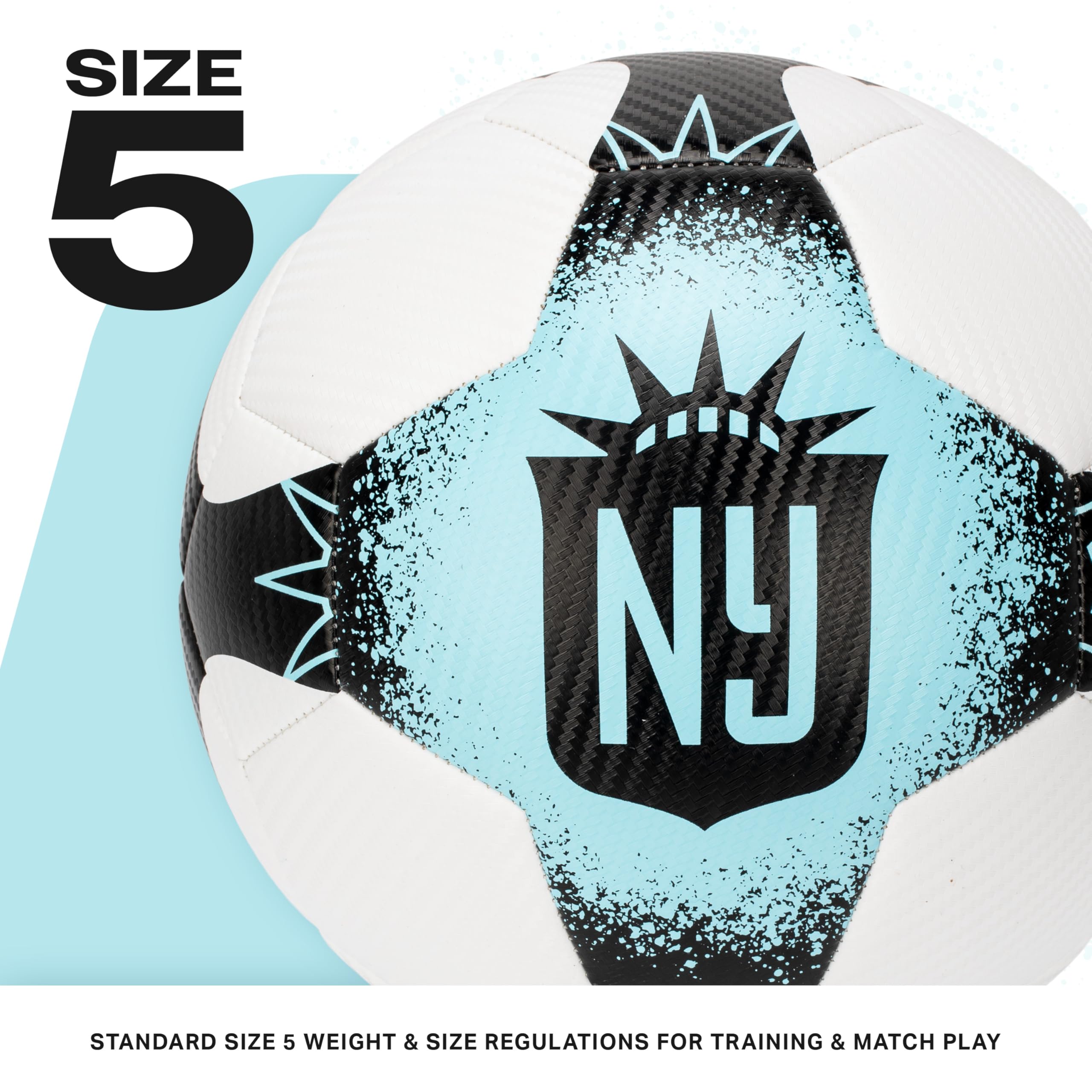 Foto 3 pulgar | Balón De Fútbol Franklin Sports Nwsl Nj/ny Gotham Tamaño 5 Con Bomba - Venta Internacional.