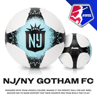 Foto 3 | Balón De Fútbol Franklin Sports Nwsl Nj/ny Gotham Tamaño 5 Con Bomba - Venta Internacional.
