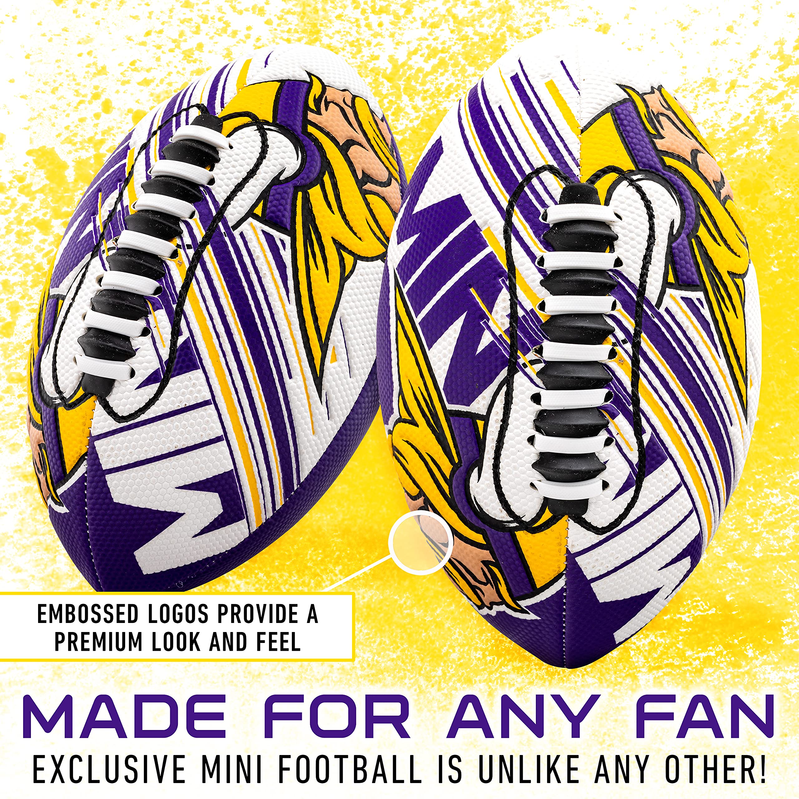 Foto 3 pulgar | Fútbol: Franklin Sports, Nfl, Minnesota Vikings, Juvenil - Venta Internacional.