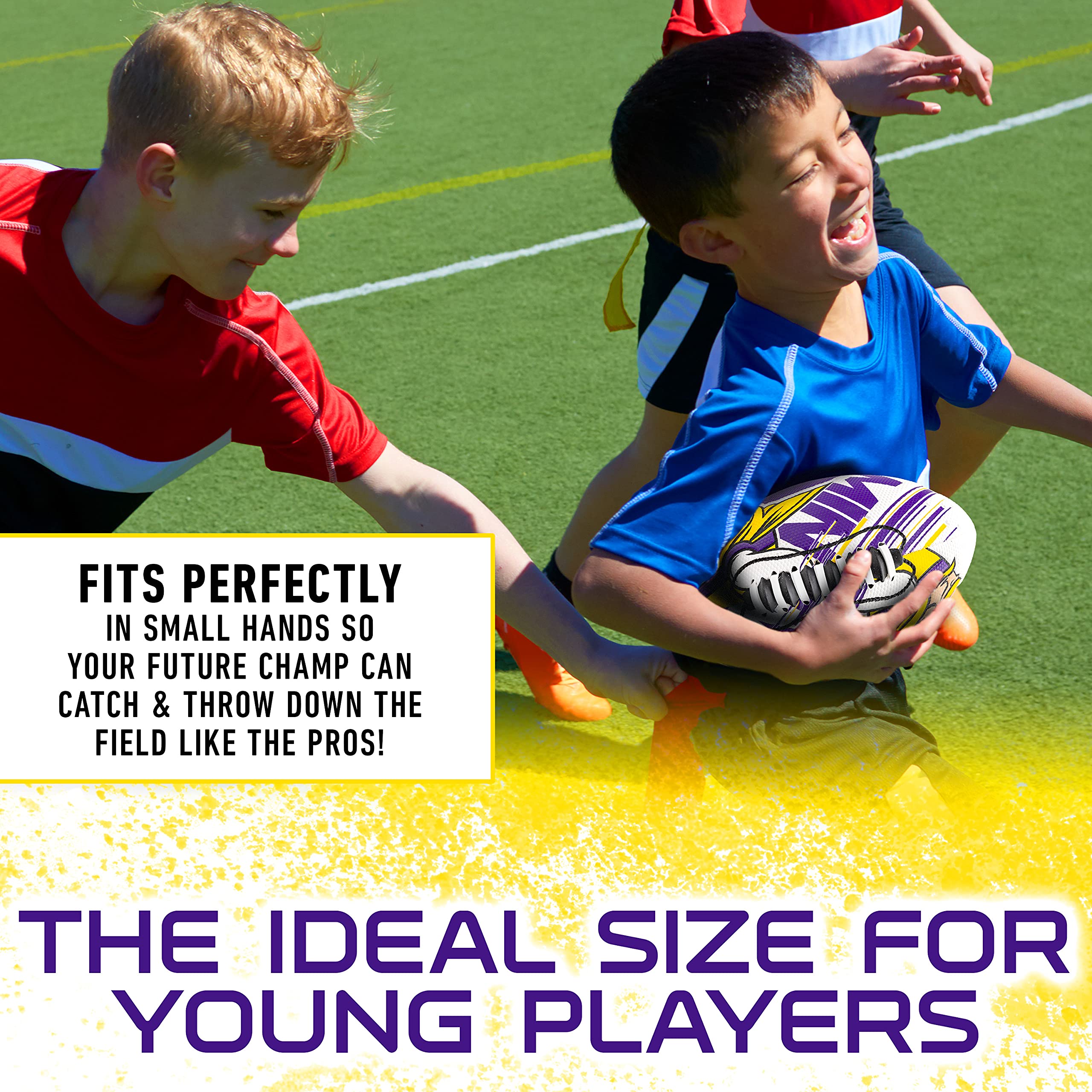 Foto 6 pulgar | Fútbol: Franklin Sports, Nfl, Minnesota Vikings, Juvenil - Venta Internacional.