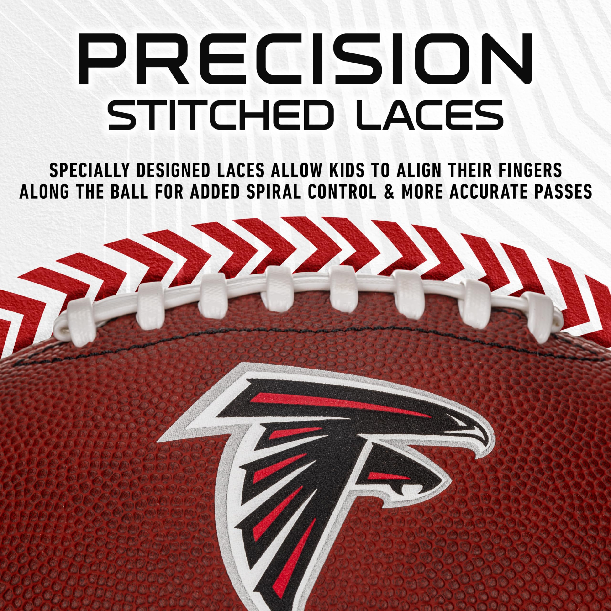 Foto 5 pulgar | Fútbol Americano Franklin Sports Nfl Atlanta Falcons, Talla Juvenil - Venta Internacional.