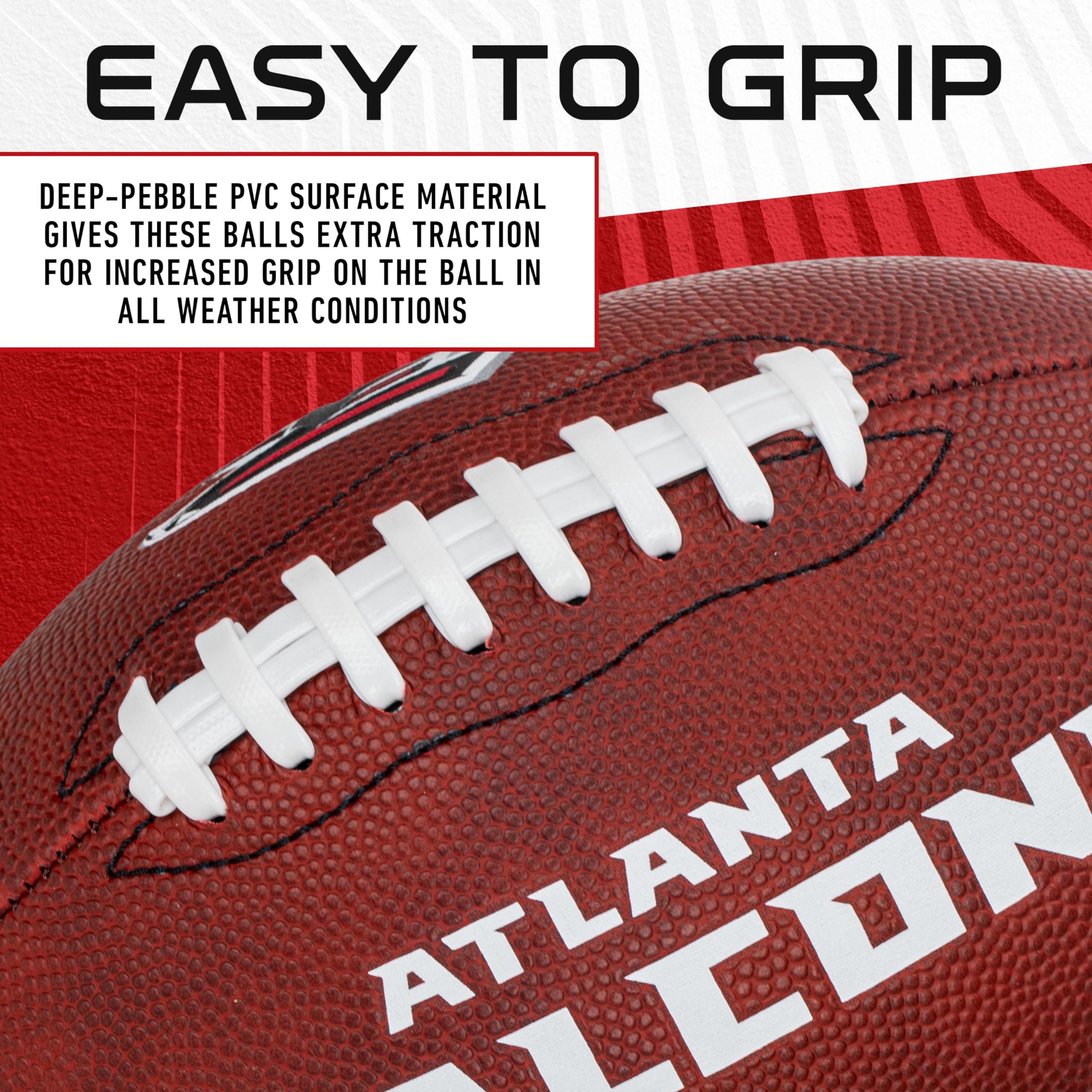 Foto 6 pulgar | Fútbol Americano Franklin Sports Nfl Atlanta Falcons, Talla Juvenil - Venta Internacional.