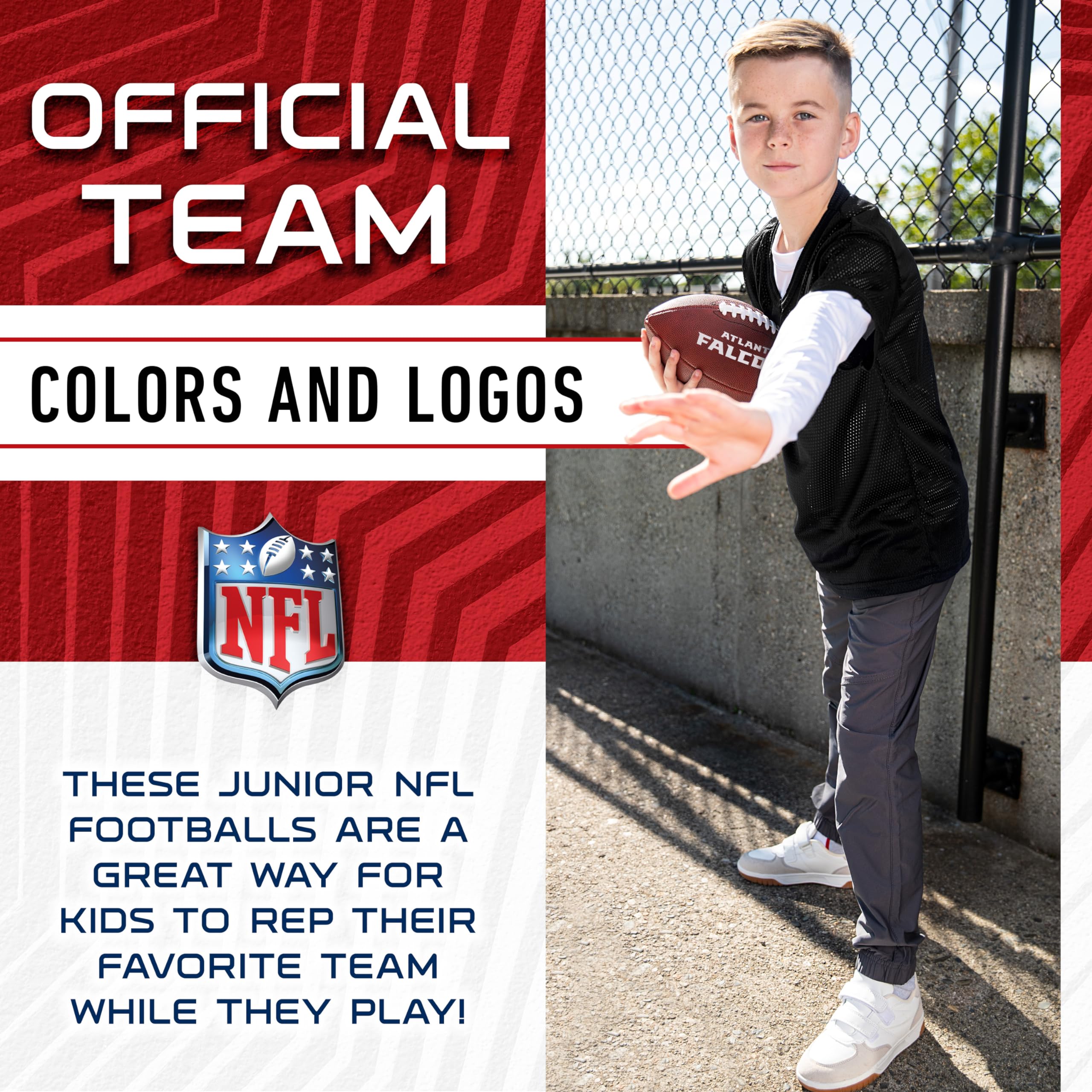 Foto 8 pulgar | Fútbol Americano Franklin Sports Nfl Atlanta Falcons, Talla Juvenil - Venta Internacional.