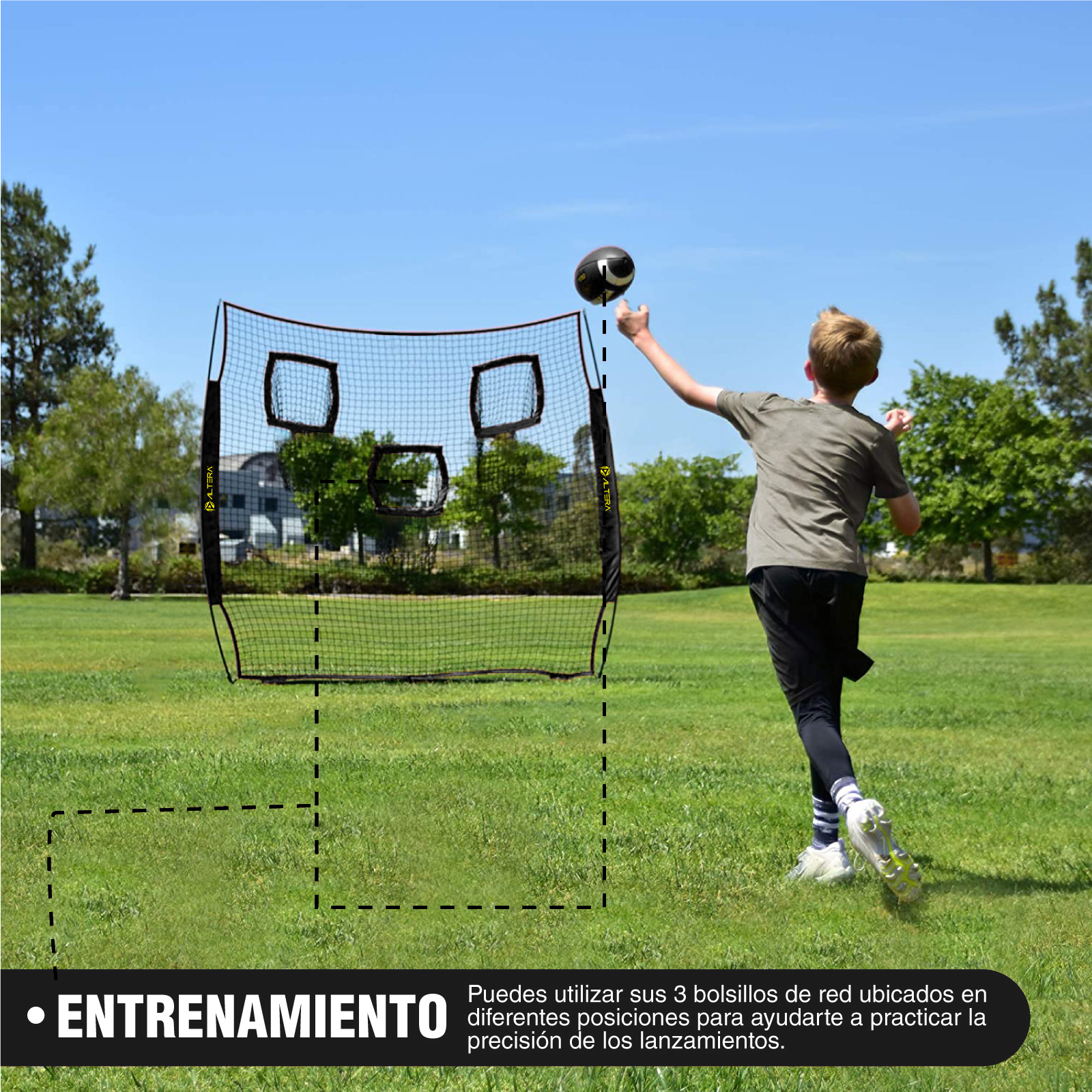 Foto 2 | Red de Lanzamiento Altera Rlefa color Negro Entrenamiento Fútbol Americano