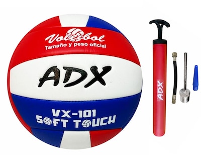 Foto 1 | Balón Voleibol Adx Playa Cosido A Maquina Rojo+ Bomba De Aire