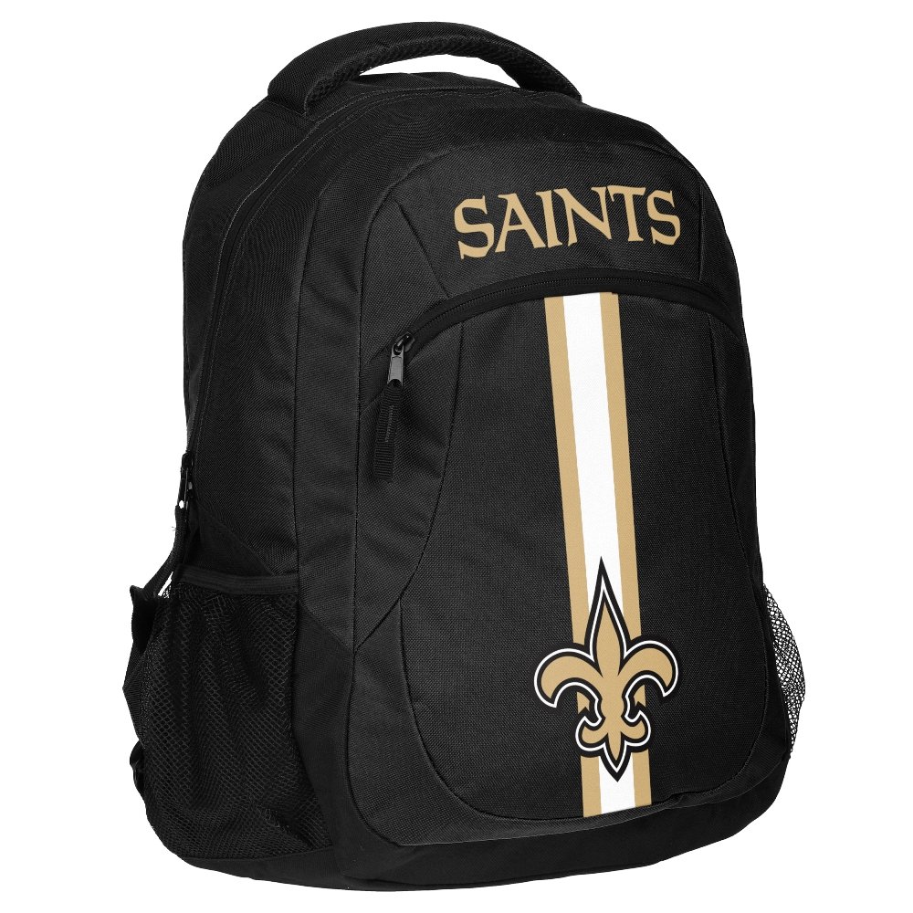 Foto 2 pulgar | Mochila Foco New Orleans Saints Nfl Action Con Licencia Oficial - Venta Internacional.