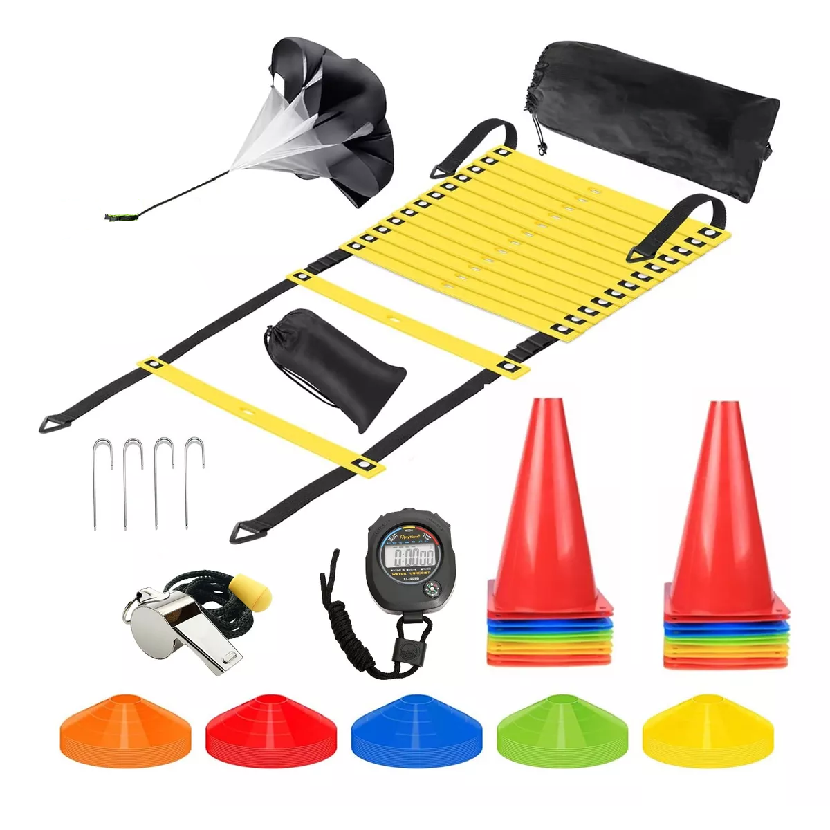 Kit Entrenamiento Conos Y Accesorios 54pzas Eo Safe Imports Esi-15859 Multicolor