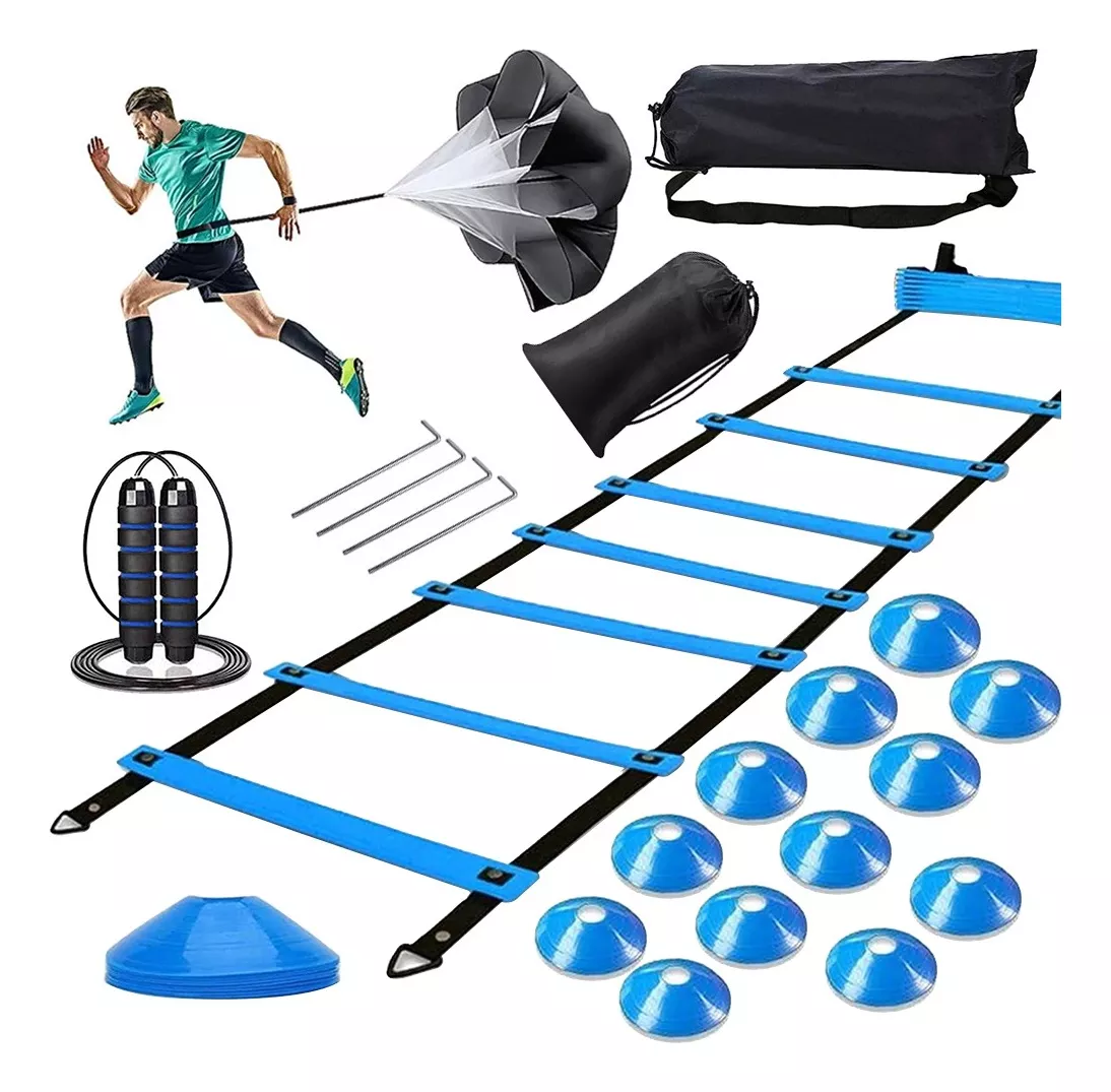 Foto 2 pulgar | 21 Piezas De Accesorios De Entrenamiento De Fútbol Con Conos Eo Safe Imports Esi-18530 Azul