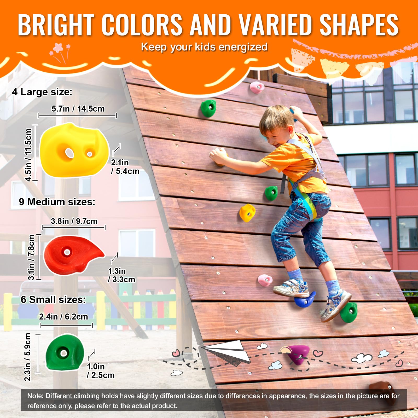 Foto 4 pulgar | Soportes Para Escalada En Roca Vevor 32 Para Niños Y Adultos Con Kit - Venta Internacional.