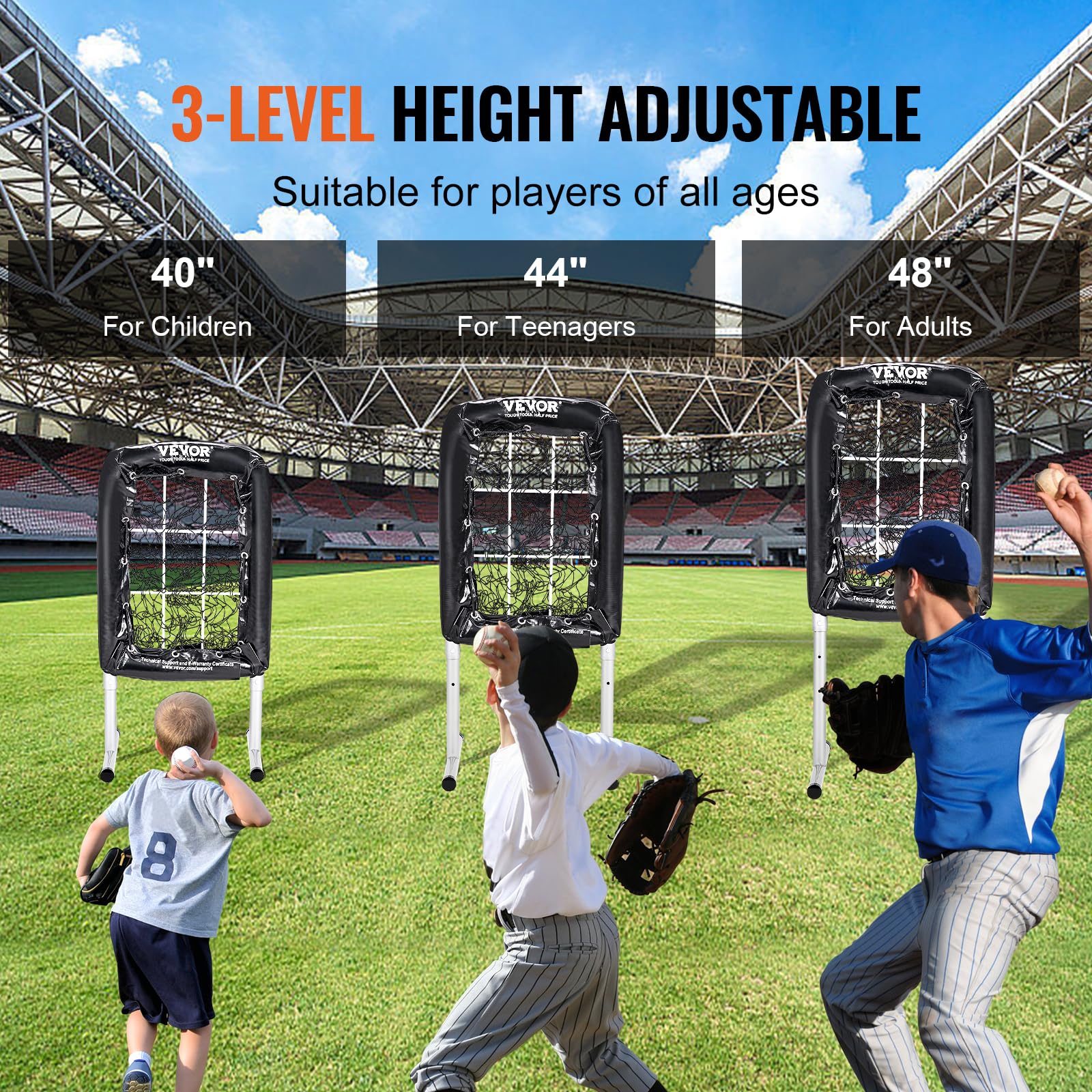 Foto 4 | Equipo De Entrenamiento De Sóftbol Baseball Net Vevor De 9 Hoyos, 21 X 29 Cm - Venta Internacional.