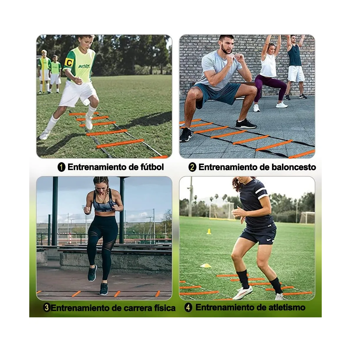 Foto 2 | Set  21 Piezas De Accesorios De Entrenamiento De Fútbol Con Conos Color Naranjaeo Safe Importsesi-20409 Multicolor