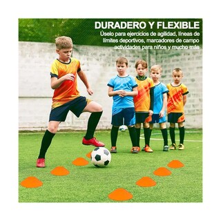 Foto 3 | Set 21 Piezas De Accesorios De Entrenamiento De Fútbol Con Conos Color Naranjaeo Safe Importsesi-20409 Multicolor