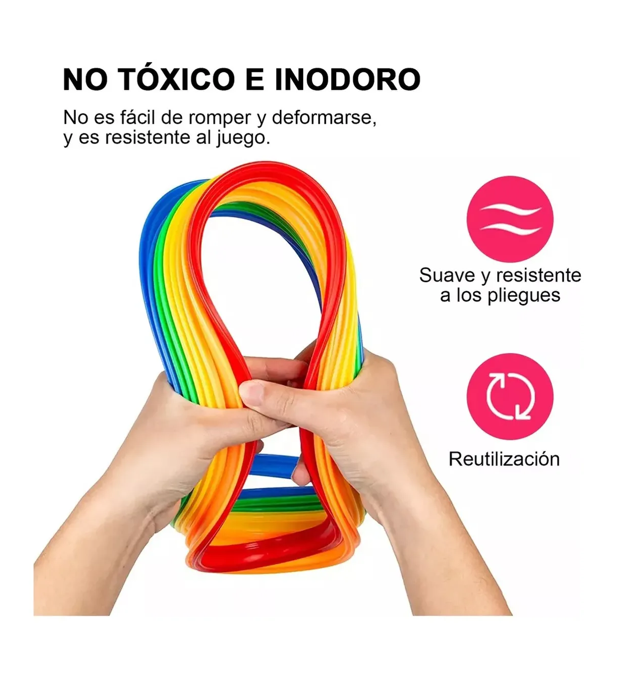 Foto 4 pulgar | Set De Aros De Agilidad anillos De Fútbol Para Entrenamiento Colores