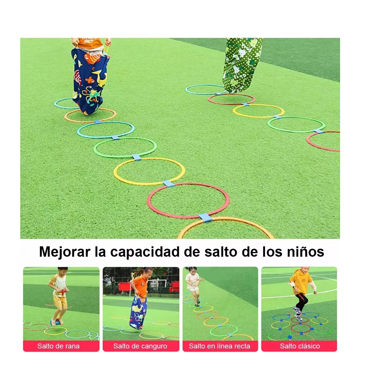 Foto 5 pulgar | Set De Aros De Agilidad anillos De Fútbol Para Entrenamiento Colores