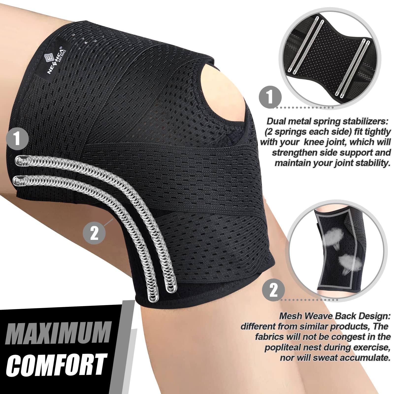 Foto 4 pulgar | Rodillera Neenca: Rodillera De Compresión Para El Dolor De Rodilla - Venta Internacional.