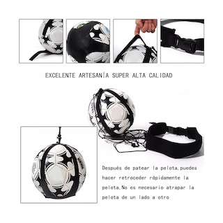 Foto 3 | Cinturón De Entrenamiento Con Balón De Fútbol Eo Safe Imports Esi-13984 Negro