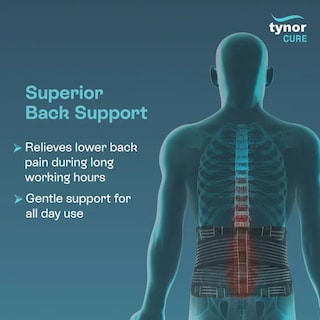 Foto 3 | Cinturón Lumbar Tynos Negro