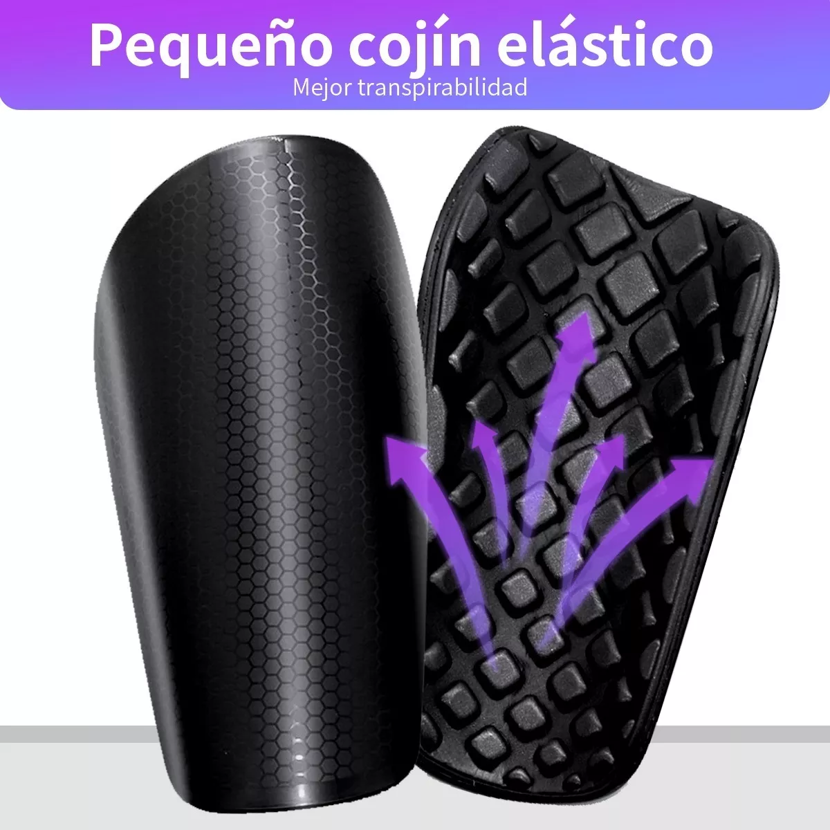 Foto 3 pulgar | Juego de Espinilleras de Futbol Unisex M Eo Safe Imports Esi-8961 Negro