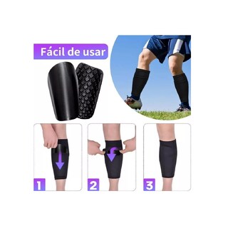 Foto 4 | Juego de Espinilleras de Futbol Unisex M Eo Safe Imports Esi-8961 Negro