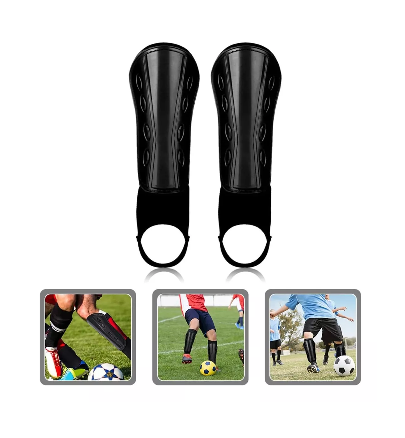 Foto 4 pulgar | Espinilleras de Fútbol para Adultos/Jóvenes/Niños Talla M color Negro