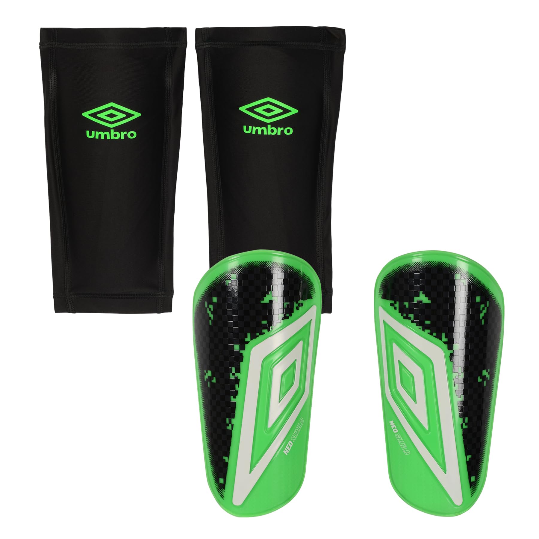 Foto 3 pulgar | Shinguard Umbro Youth Neo Shield Con Funda, Color Verde/negro/blanco - Venta Internacional.