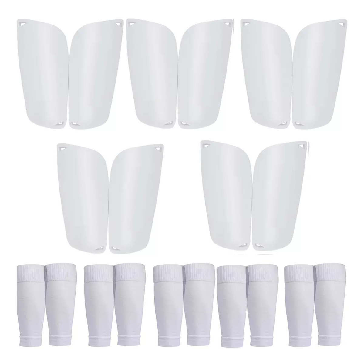 10pc Espinilleras Con Porta Espinilleras Talla L Esi-16945 Blanco