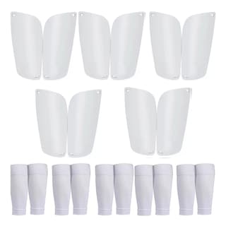 Foto 1 | 10pc Espinilleras Con Porta Espinilleras Talla L Esi-16945 Blanco