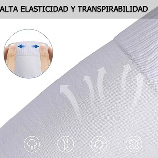 Foto 2 | 10pc Espinilleras Con Porta Espinilleras Talla L Esi-16945 Blanco