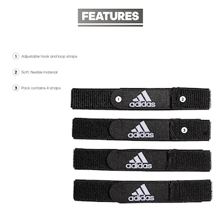Foto 3 | Espinillera De Fútbol Adidas, Negra, Ajustable, Talla Única - Venta Internacional.