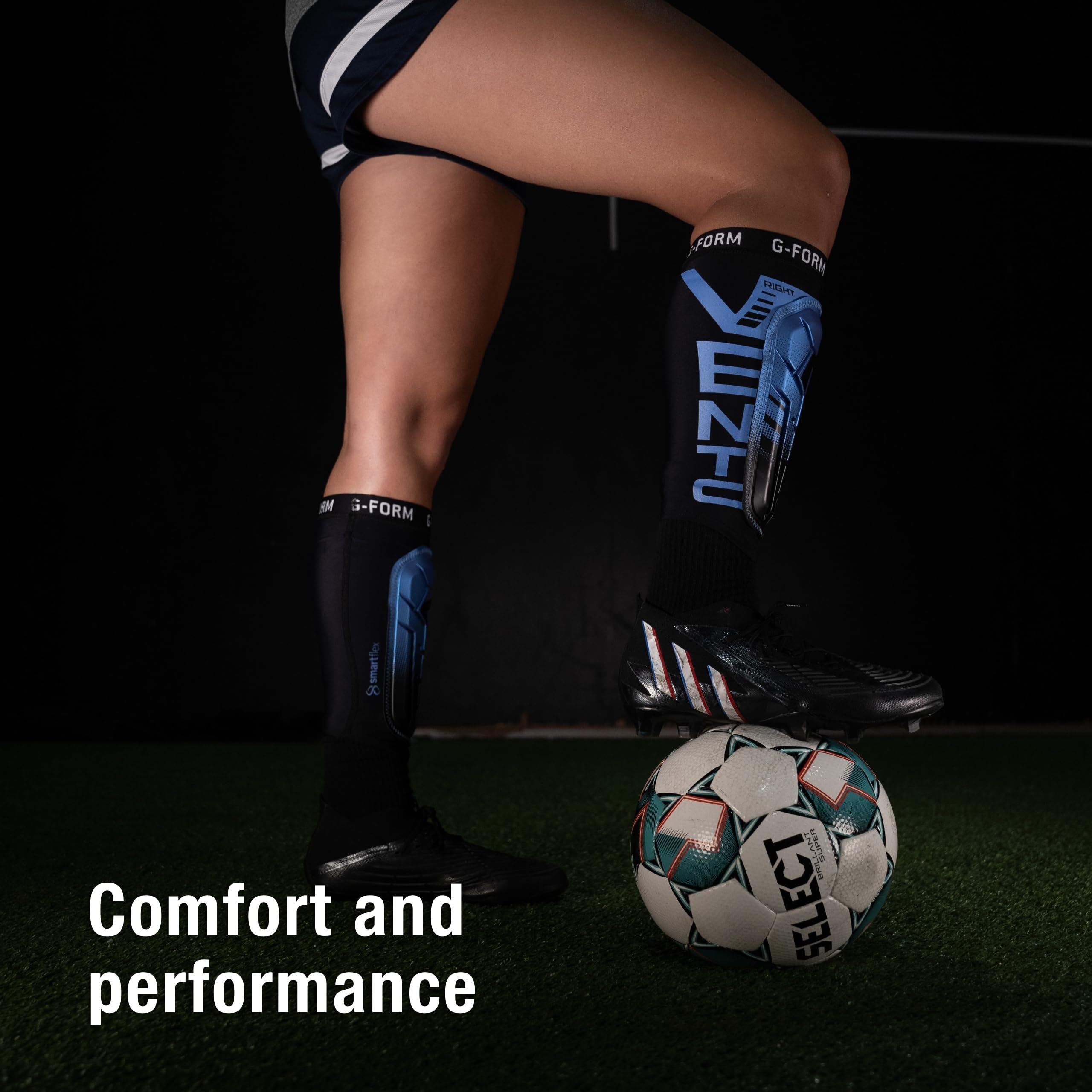 Foto 4 pulgar | Espinillera De Fútbol G-form Pro-s Vento, Azul Zafiro, Talla M - Venta Internacional.