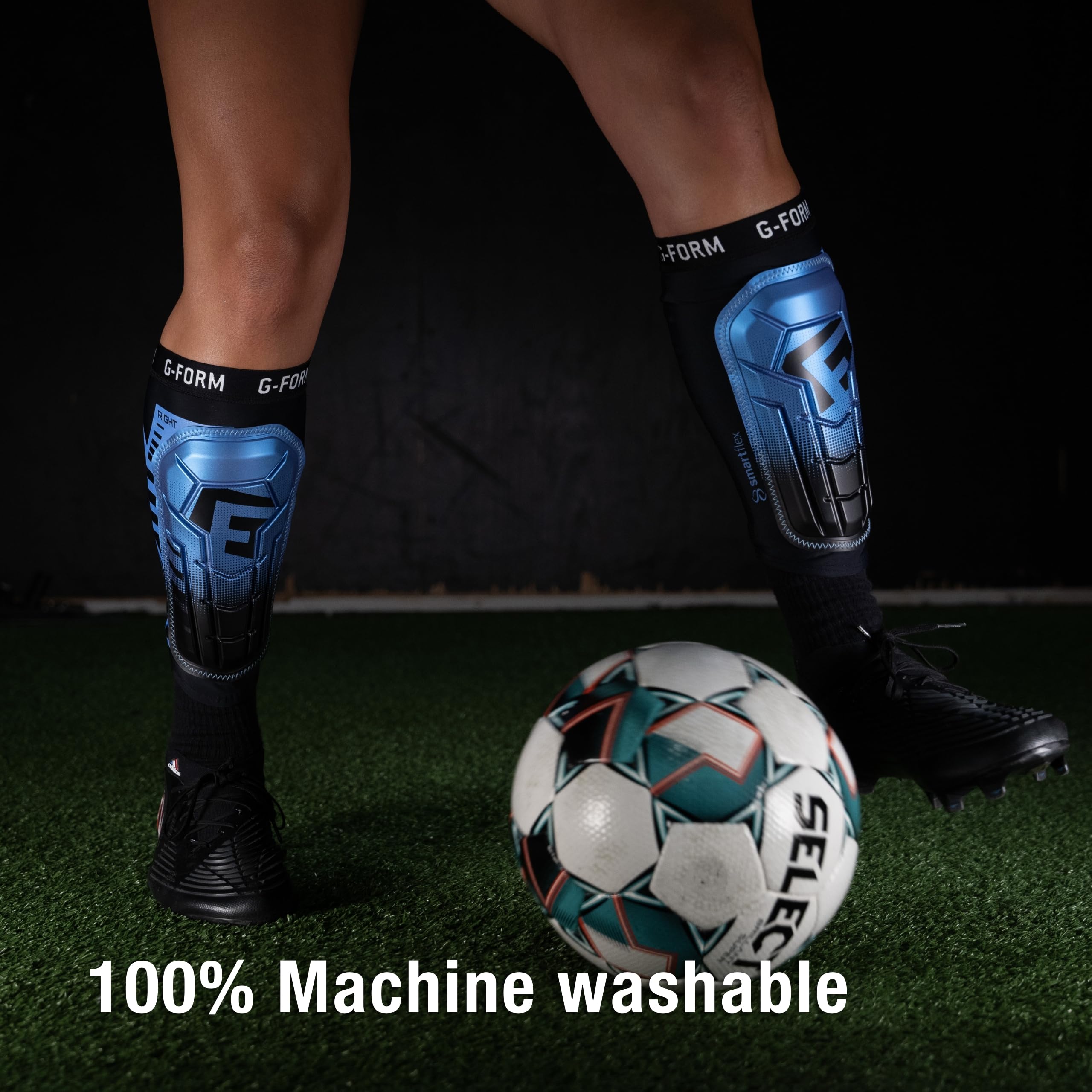 Foto 7 pulgar | Espinillera De Fútbol G-form Pro-s Vento, Azul Zafiro, Talla M - Venta Internacional.
