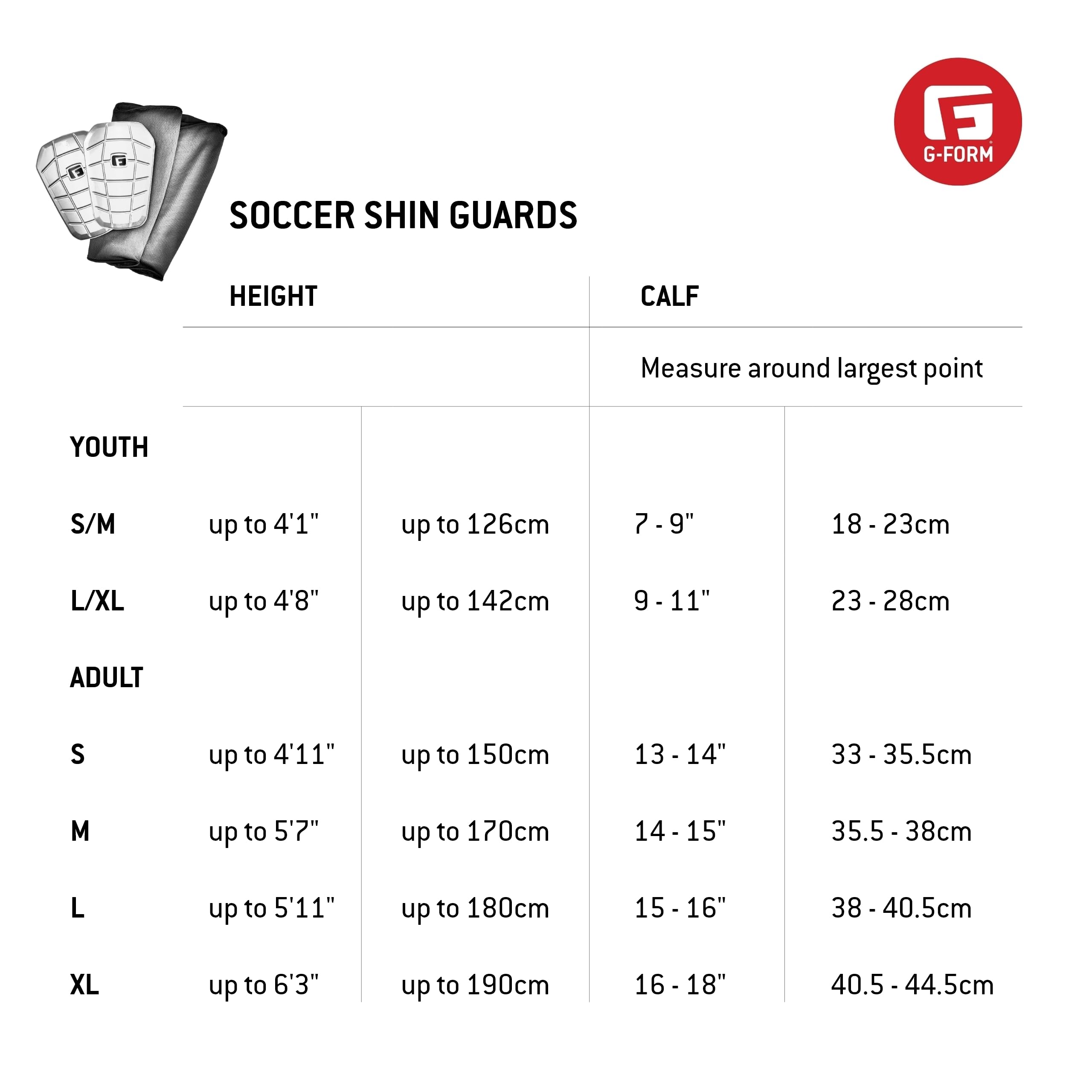 Foto 4 pulgar | Espinillera De Fútbol G-form Pro-s Vento Negra Para Adultos, Talla Pequeña - Venta Internacional.