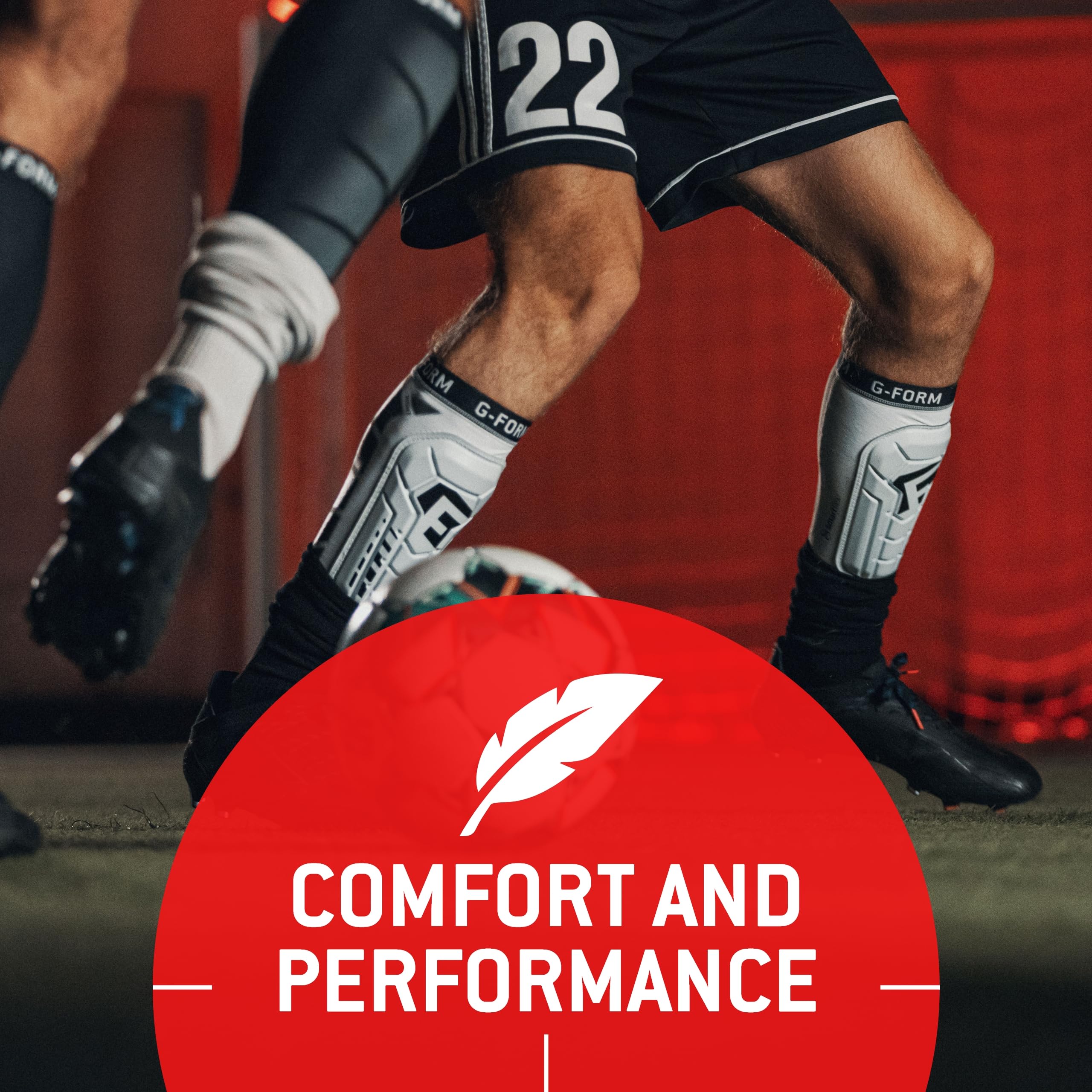 Foto 5 | Espinillera De Fútbol G-form Pro-s Vento Negra Para Adultos, Tamaño Grande - Venta Internacional.