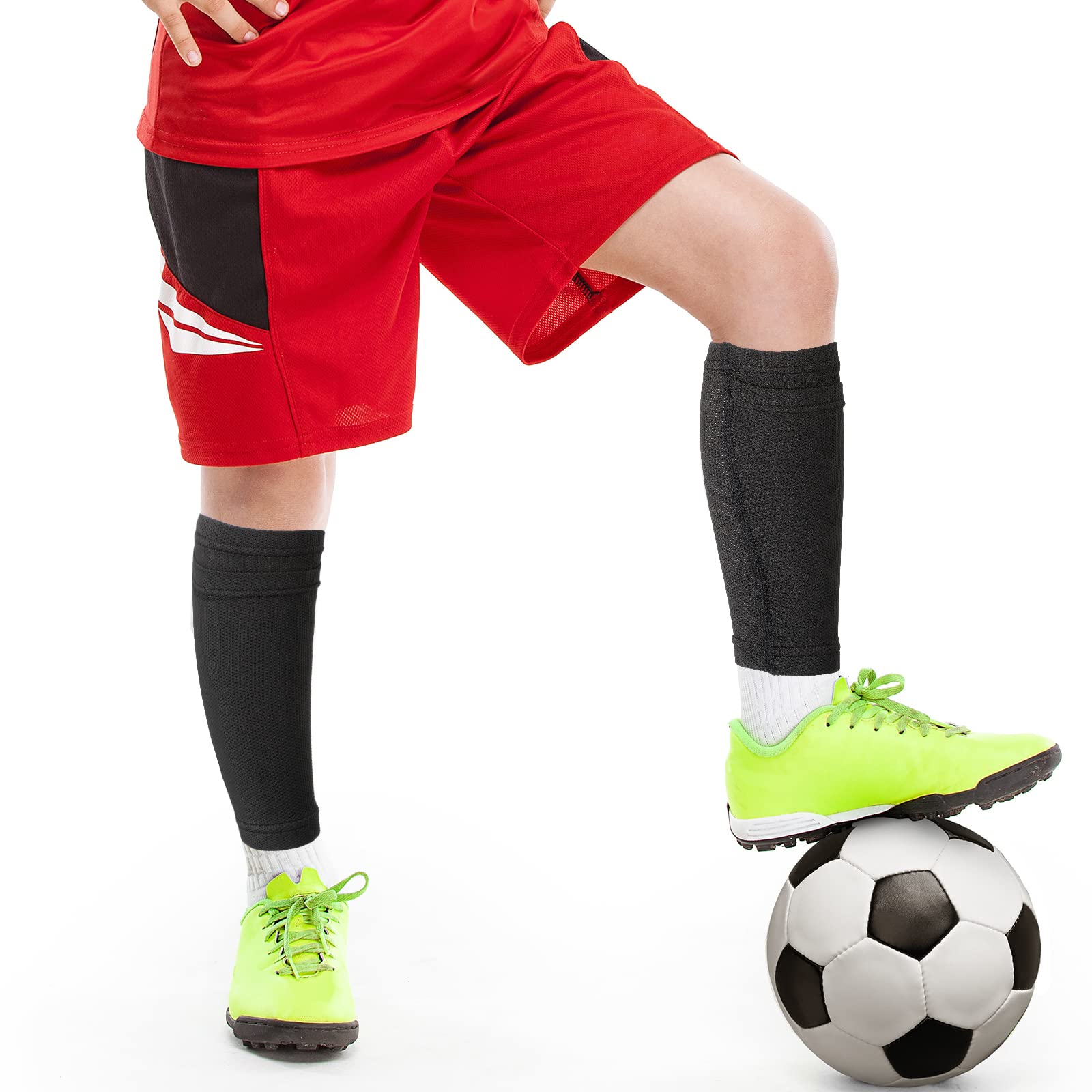 Foto 6 pulgar | Espinilleras Skylety Soccer Youth, Soporte Para Pantorrillas, 4 Pares - Venta Internacional.
