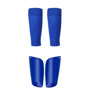 Foto 3 | 6pcs Calcetines Belug Antideslizantes Con Espinilleras Para Fútbol Azul