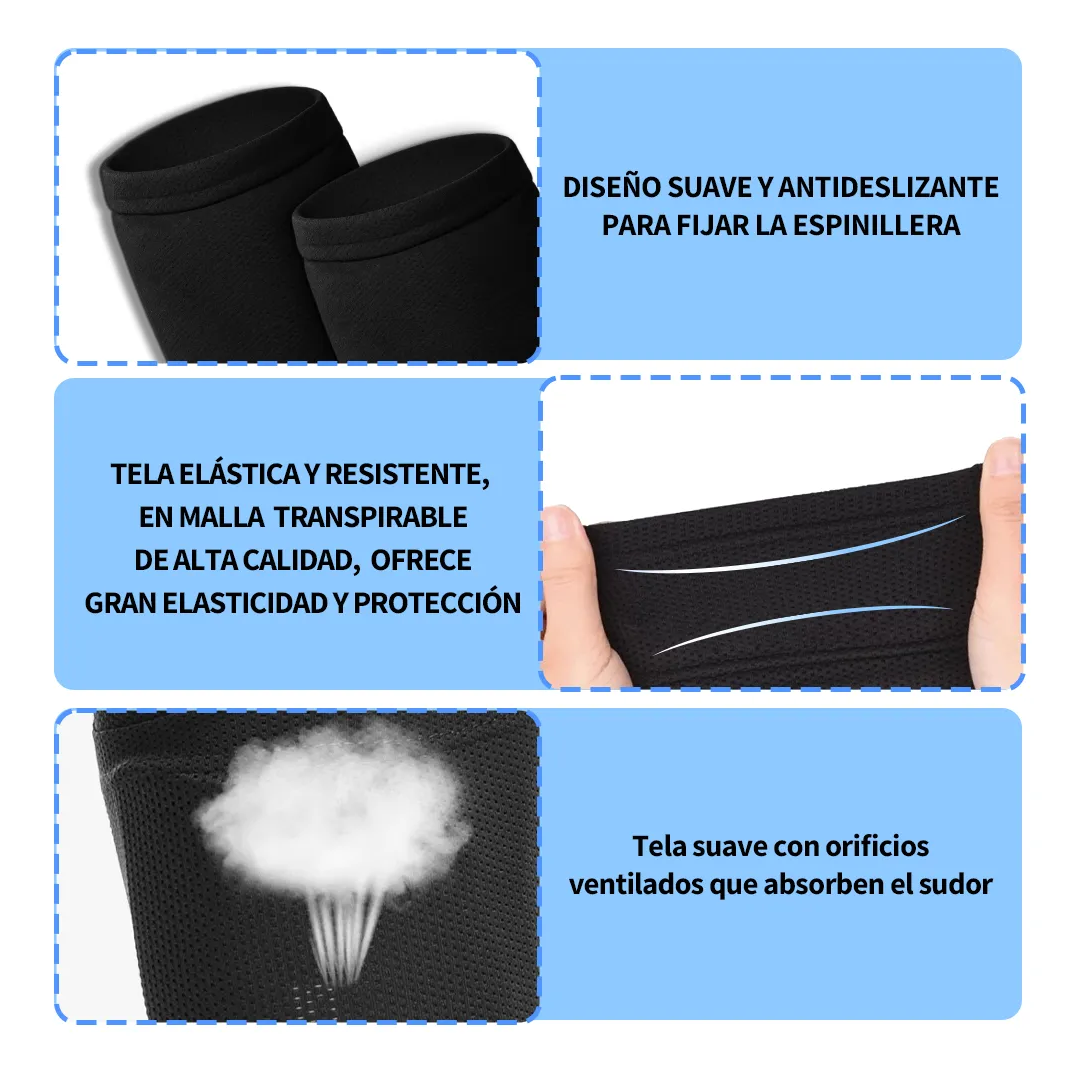 Foto 5 pulgar | 6pcs Calcetines Belug  Antideslizantes Con Espinilleras Para Fútbol Azul