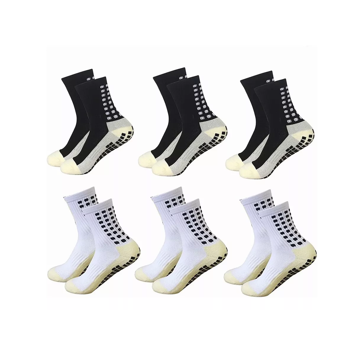 Foto 2 pulgar | Calcetín Deportivo Eo Safe Imports Esi-7579 Antideslizantes Multicolor 6 Pares