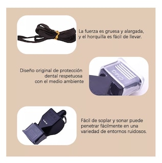 Foto 4 | Silbato Clasico Profesional 12 Pcs Negro