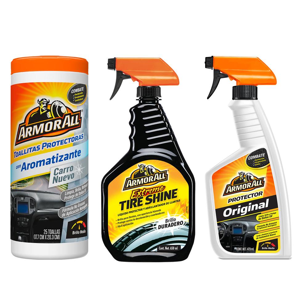 Foto 1 | Protector Interiores + Spray Brillo Llanta + Tollita Armor All ECOM96