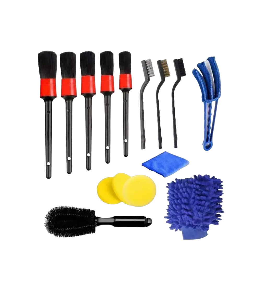 Kit Limpieza Para Coche 15 Piezas Multicolor