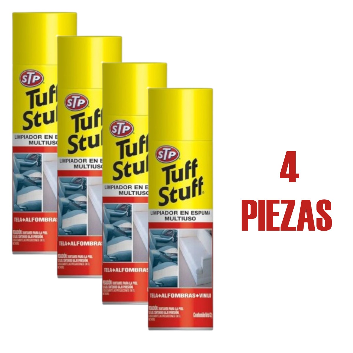 Foto 2 | Limpiador Multipropósito Tuff Stuff Espuma 623g Kit 4 Piezas