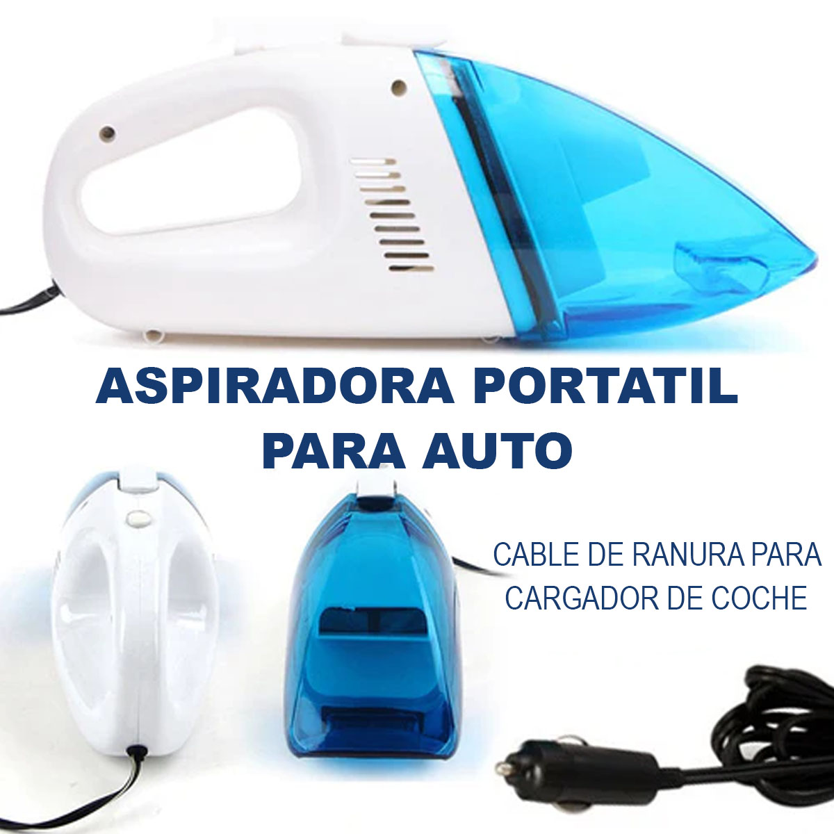 Foto 2 | Aspiradora Manual Portátil Para Automóvil 12v Alta Potencia 60w Con Extensión