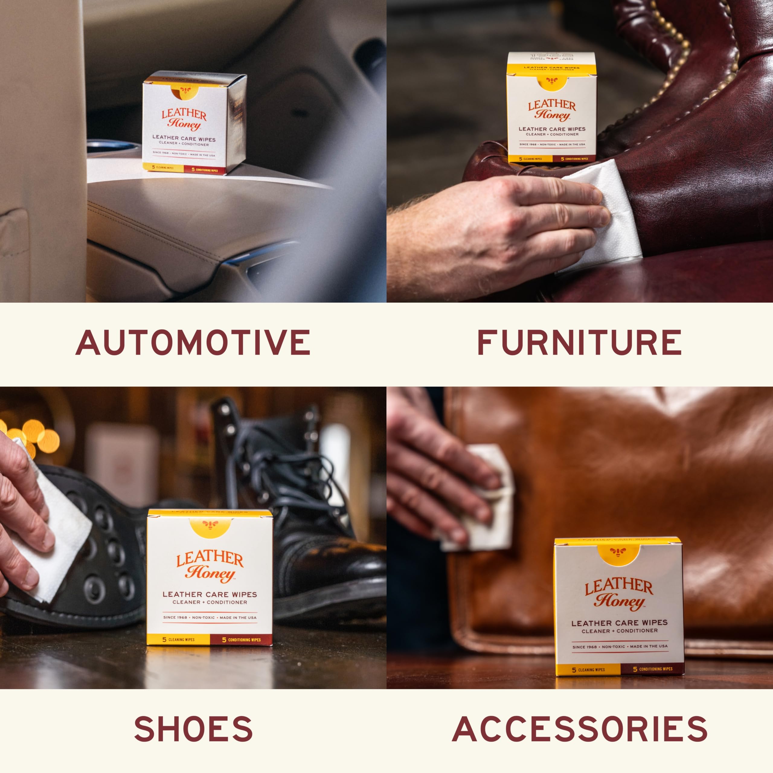 Foto 4 | Toallitas Leather Honey Clean & Restore - Venta Internacional