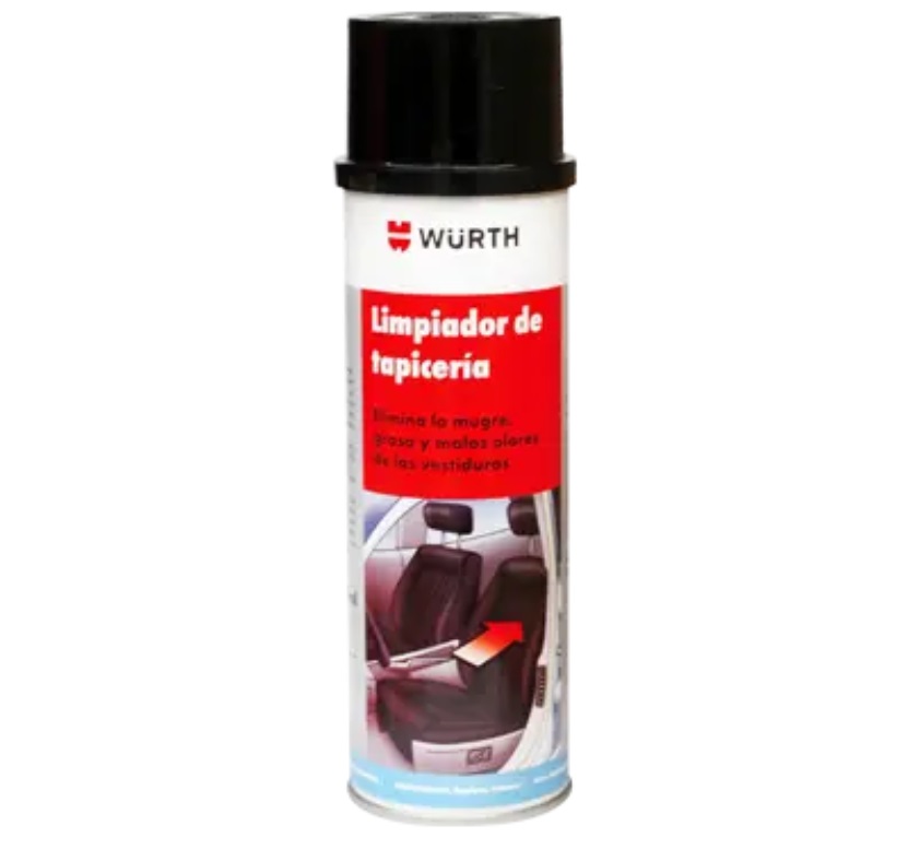 Limpiador De Tapicería Y Vestiduras De Autos Würth 350ml Remueve Manchas Y Olores