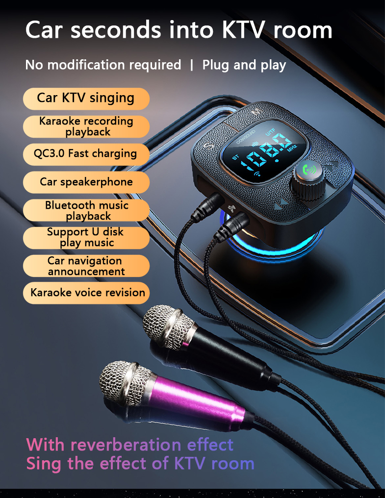 Transmisor Fm Bluetooth Para Coche Imenso Sn-k300 Negro - Venta Internacional.